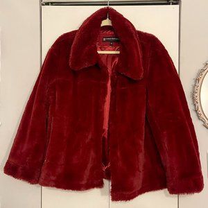 Red Faux Fur Jacket